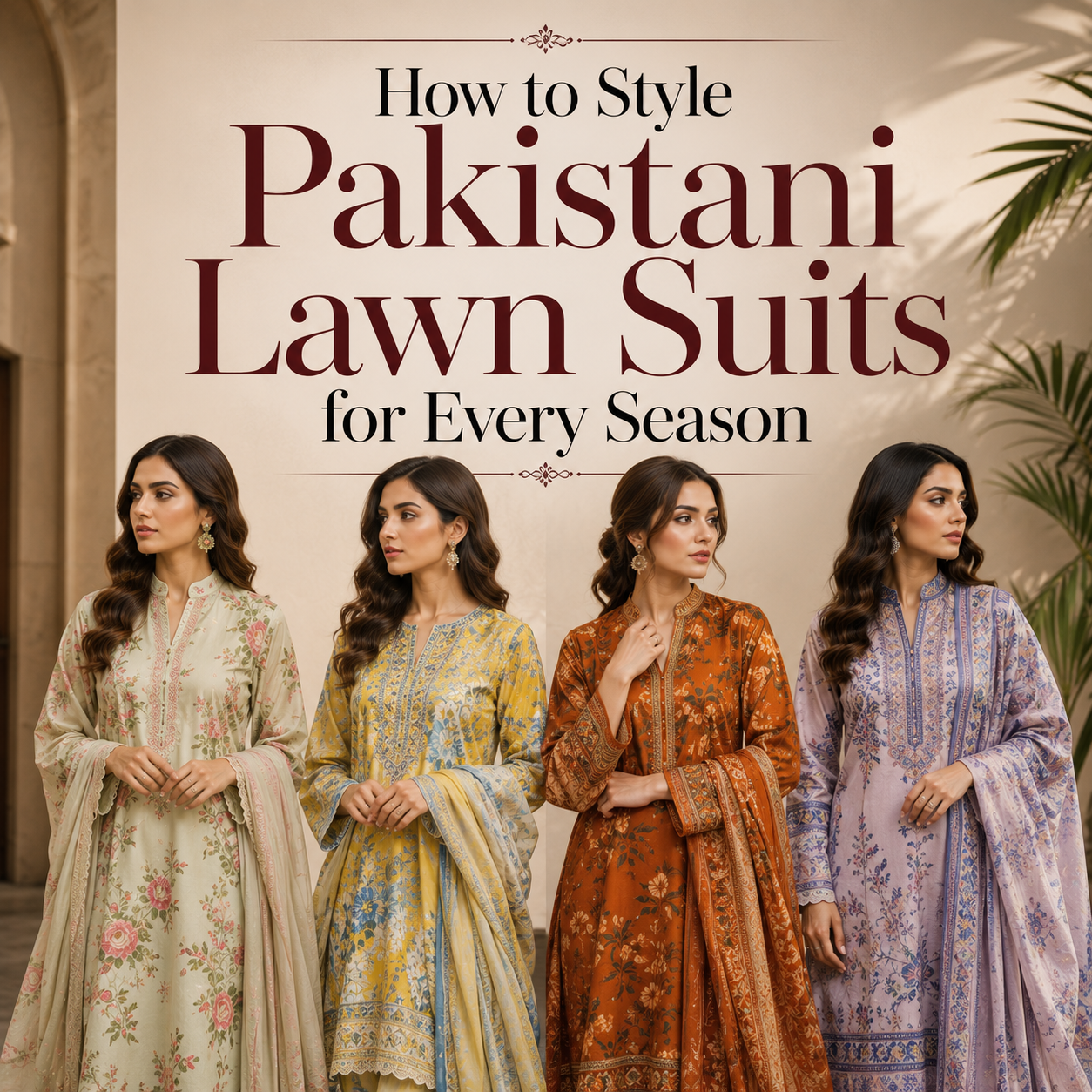 How to Style Pakistani Lawn Suits for Every Season