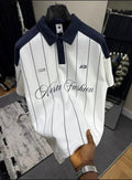 Contrast Lining Drop Polo T-SHIRT