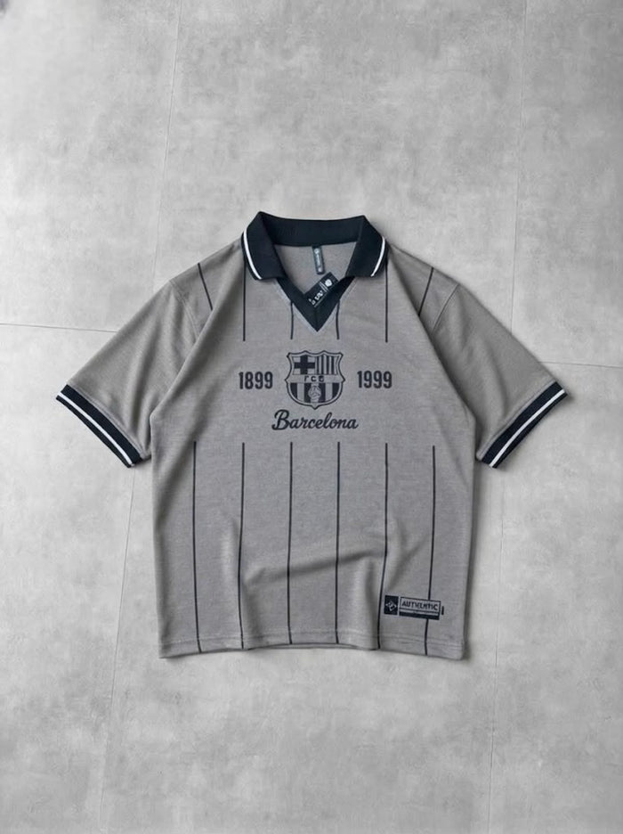 Barcelona Fcb V Neck Style Polo Drop