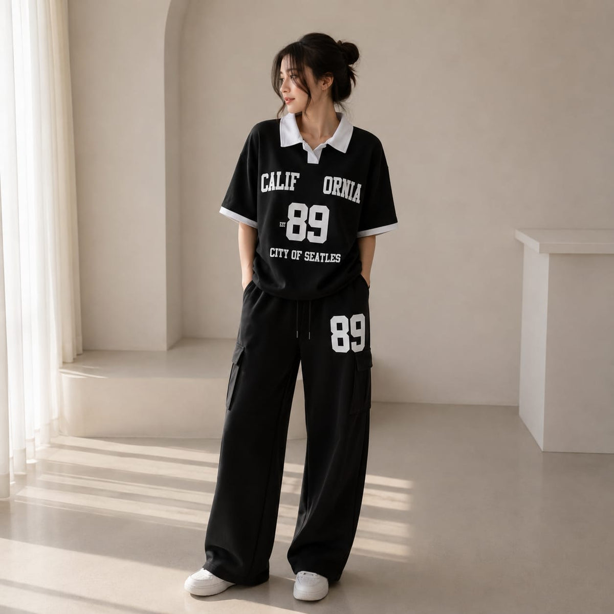 Trending Graphic Co-Ord Set for Women – Oversized Streetwear